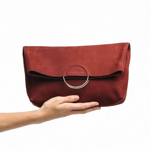 Able Red Fozi Foldover Clutch - Picture 3 of 9